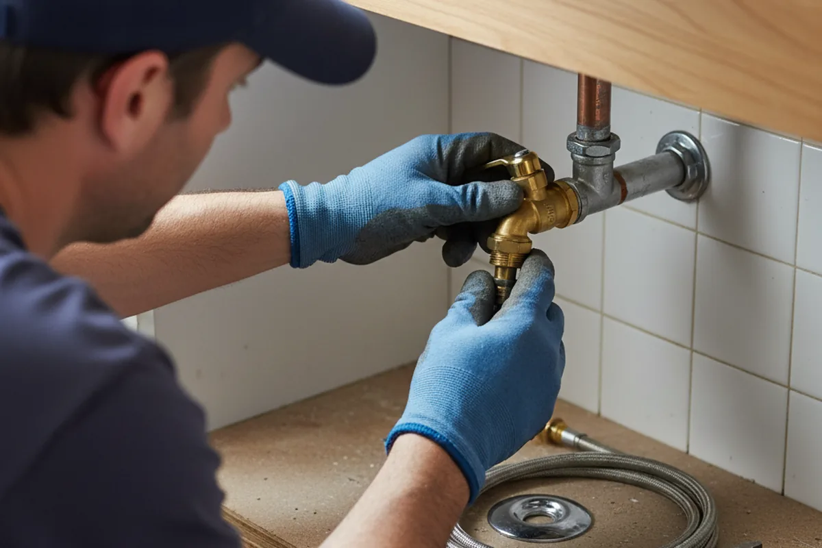 Shutoff valve and fitting work during Repiping in Capron
